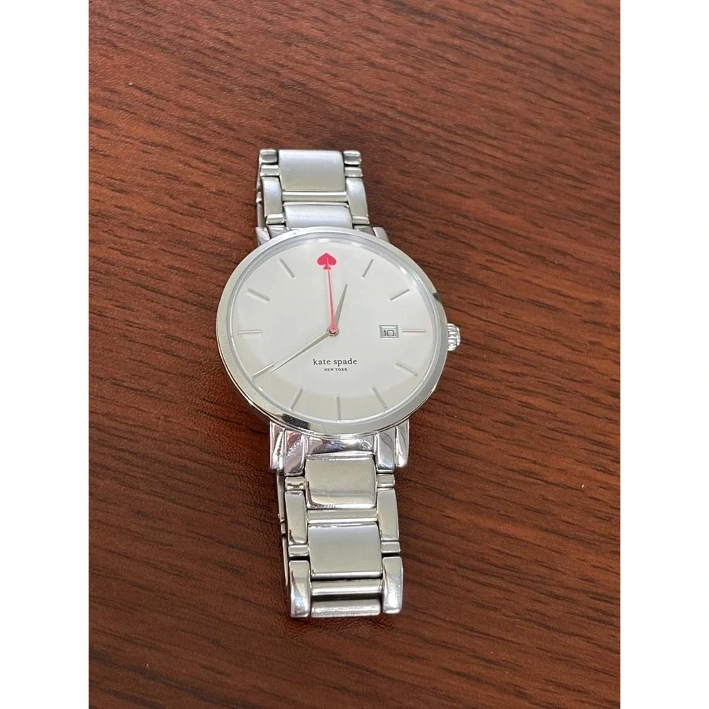 Kate Spade New York Gramercy 0008 Watch Womens Silver Stainless Analog Quartz